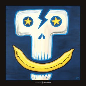 Affiche Pop Art "Banana Muerte" - Édition Fond Noir