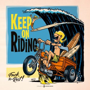 Affiche "Keep on Riding"