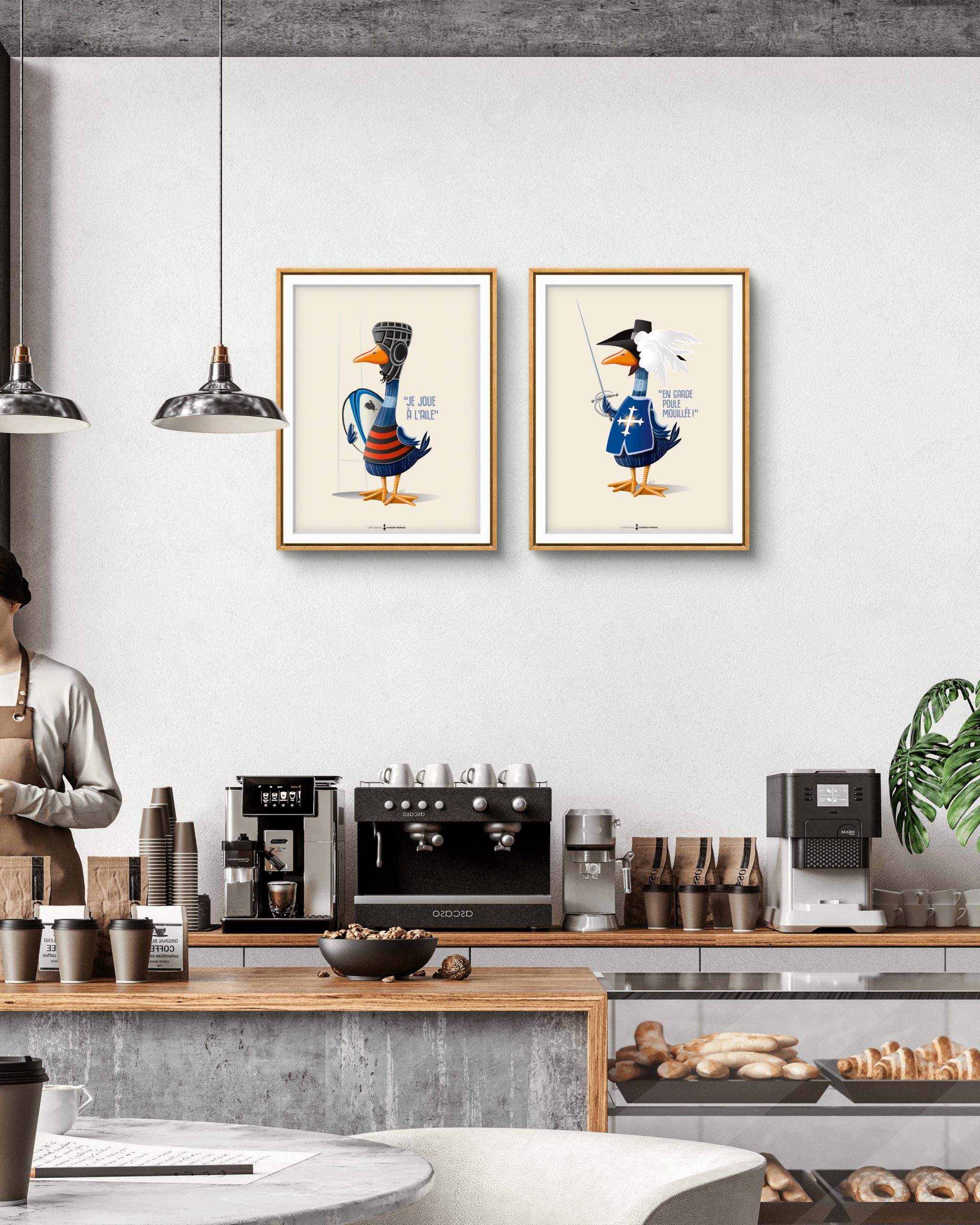 Mise en situation de notre canard maniak, parfaitement encadré pour une cuisine